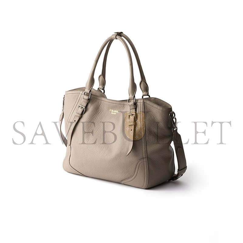 Pra*a large leather tote bag 1bg602 (38*32*14cm)
